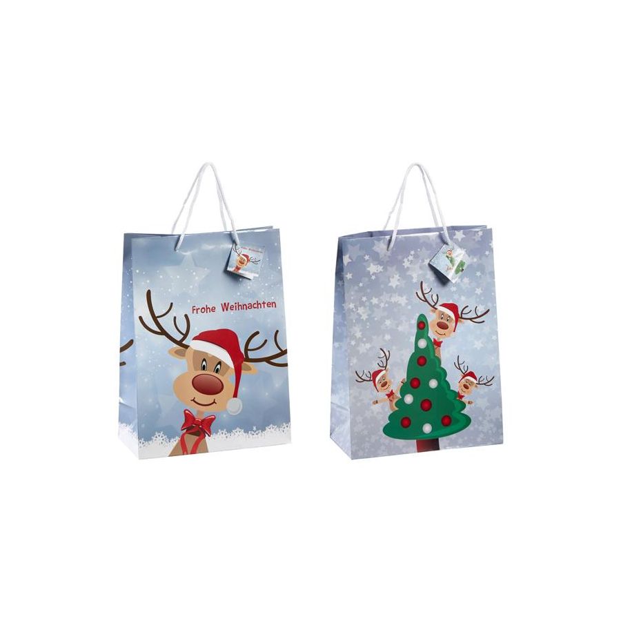 Geschenktüte Rentier Ole 33cm