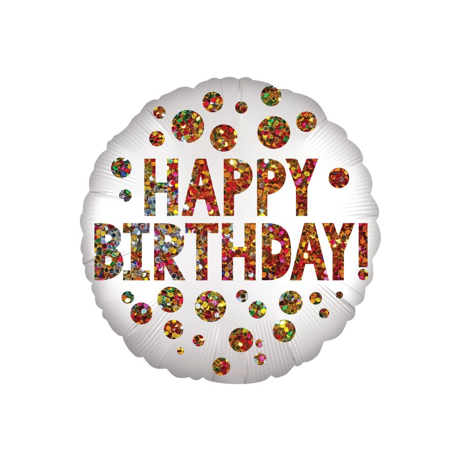 Standard Satin Infused Birthday, incl. Helium