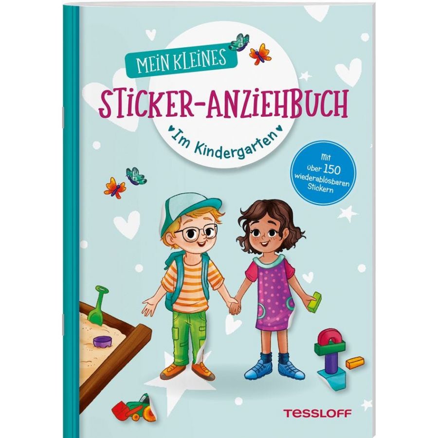 Mein kleines Sticker-Anziehbuch Kindergarten