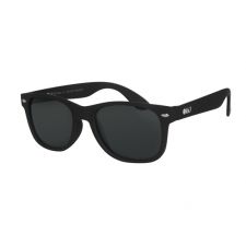 Sonnenbrille Recycled ,rubber touch, orca black, silver deco, white OKKY logo, W