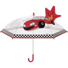 Regenschirm Rennwagen transparent