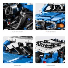 Sembo Blauer Geländewagen mit Pull Back-Funktion