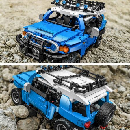 Sembo Blauer Geländewagen mit Pull Back-Funktion