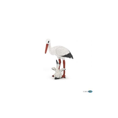 Storch Mit Storchjunges