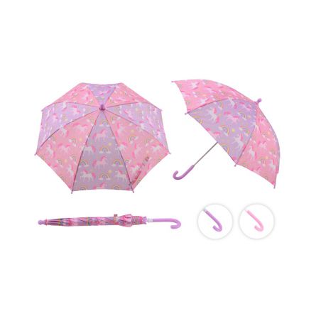 Regenschirm Einhorn und Regenbogen sortiert