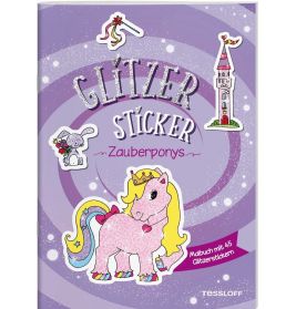 Glitzer-Sticker Malbuch. Zaub