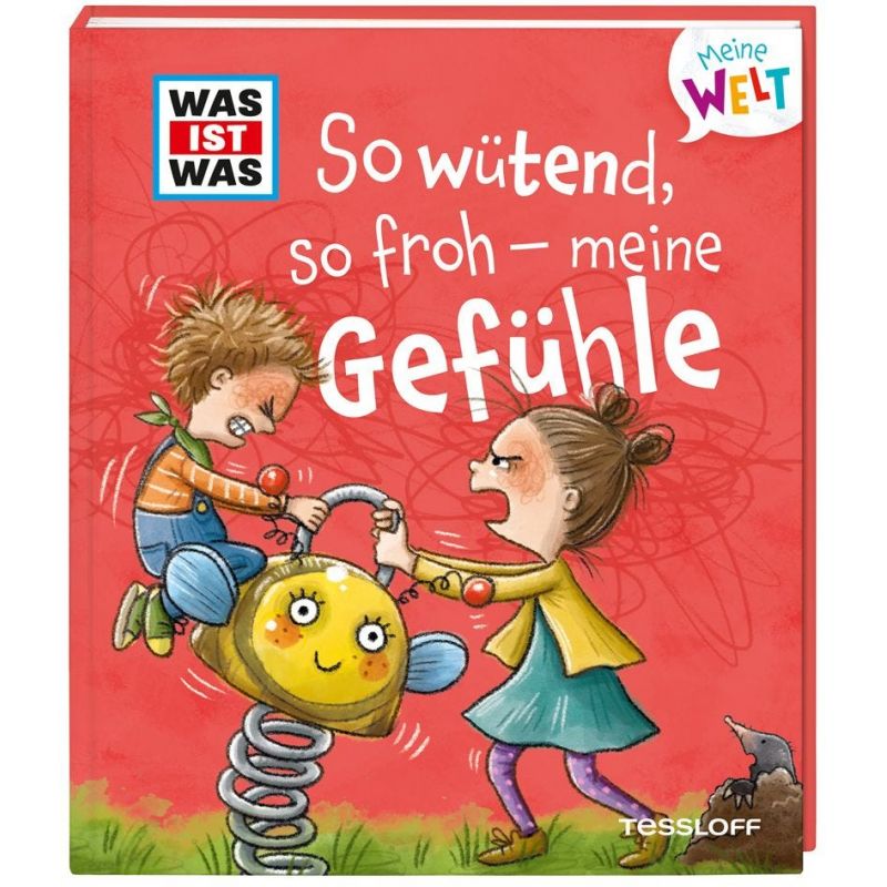 Kinder streiten auf einer Wippe Buchtitel: So wütend, so froh - meine Gefühle.