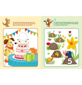 Sticker-Rätsel für KiGa-Kids. Erste Zahlen