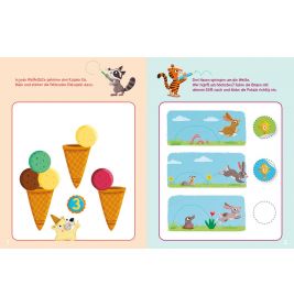 Sticker-Rätsel für KiGa-Kids. Erste Zahlen