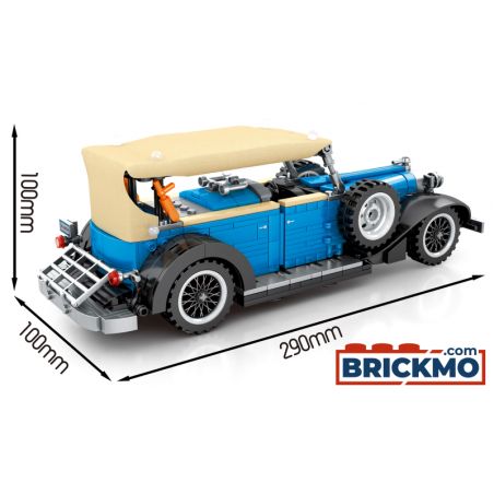 Sembo Blauer Oldtimer mit Pull Back-Funktion