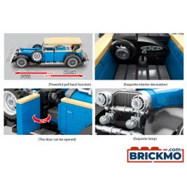 Sembo Blauer Oldtimer mit Pull Back-Funktion