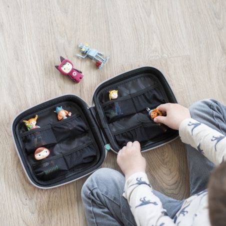 Hartschalen Tasche grün für Toniefiguren Hartschalen Tasche grün für Toniefiguren
