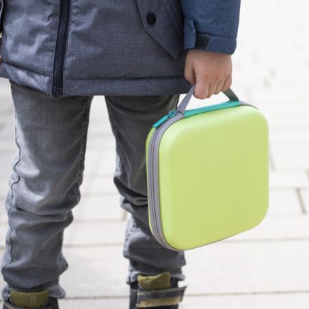 Hartschalen Tasche grün für Toniefiguren Hartschalen Tasche grün für Toniefiguren
