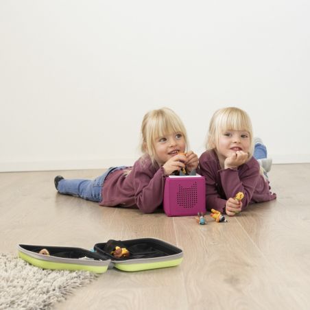 Hartschalen Tasche grün für Toniefiguren Hartschalen Tasche grün für Toniefiguren