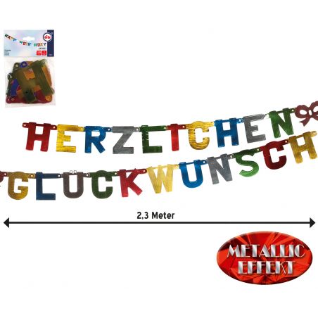 Girlande "Herzlichen Glückwunsch
