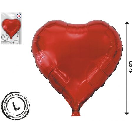 Folien-Ballon "Herz", rot, Folien-Ballon "Herz", rot,