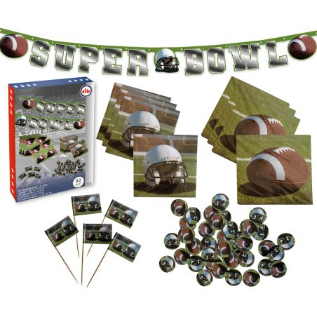 Super Bowl Party Set 92tlg