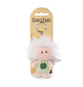 Schutzengel grün 7cm Bb SA mit Kleeblatt