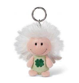 Schutzengel grün 7cm Bb SA mit Kleeblatt