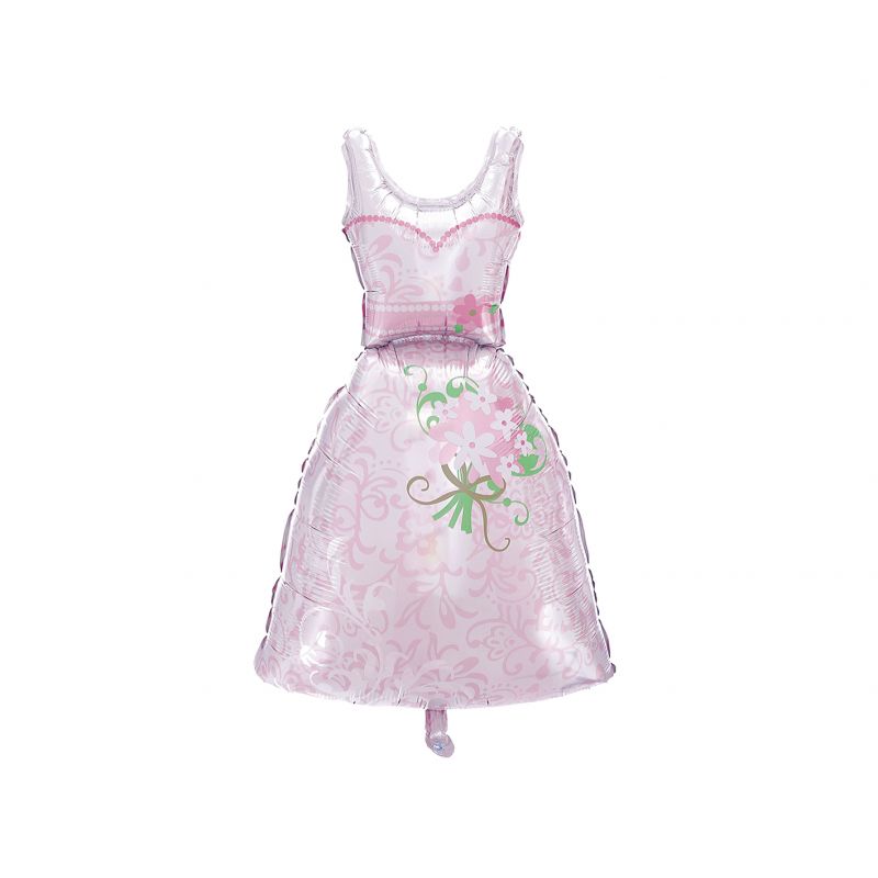 Folien Ballon Brautkleid inkl. Helium - 100cm Folien Ballon Brautkleid inkl. Helium - 100cm