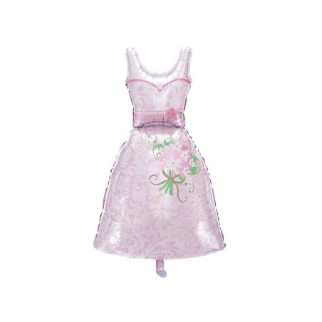 Folien Ballon Brautkleid inkl. Helium - 100cm Folien Ballon Brautkleid inkl. Helium - 100cm