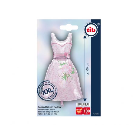 Folien Ballon Brautkleid inkl. Helium - 100cm Folien Ballon Brautkleid inkl. Helium - 100cm