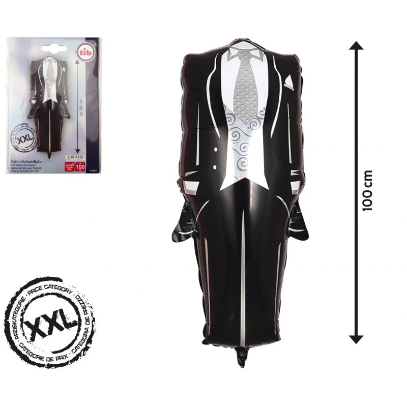 Folien Ballon Smoking inkl. Helium - 100cm Folien Ballon Smoking inkl. Helium - 100cm