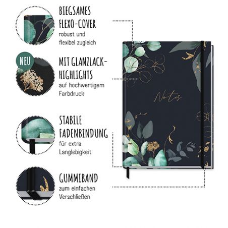 Trost-Notizbuch A5+ kariert