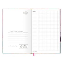 Trendstuff Notizbuch A6 + kariert mit Gummiband