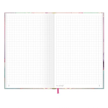Trendstuff Notizbuch A6 + kariert mit Gummiband