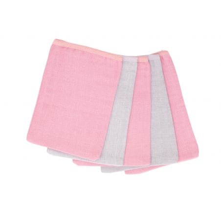 Waschhandschuh rosa 5er Pack