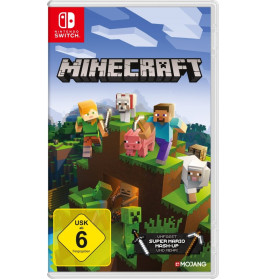 Nintendo Switch Minecraft Edition, Cover mit Hinweis auf kreatives Bauen & Abenteuer, Altersfreigabe USK 6.