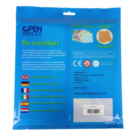 Open Bricks Platte 32x32 (2 Stück) curved beach