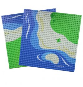 Open Bricks Platte 32x32 (2 Stück) curved beach
