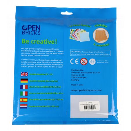 Open Bricks Platte 32x32 (2 Stück) water