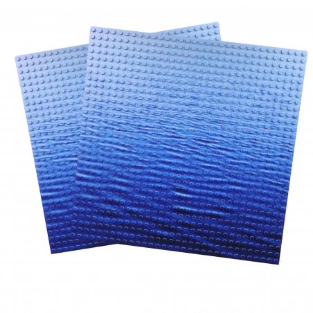 Open Bricks Platte 32x32 (2 Stück) water