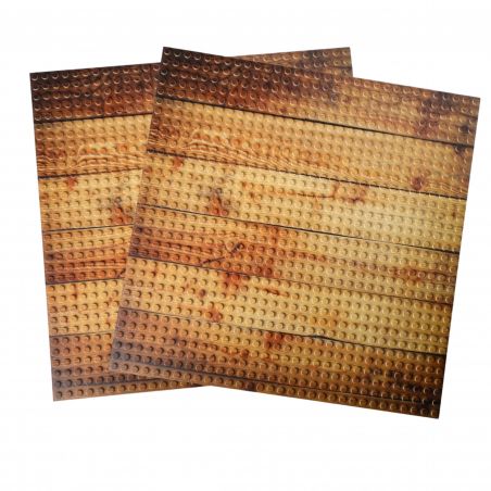 Open Bricks Platte 32x32 (2 Stück) wooden floor