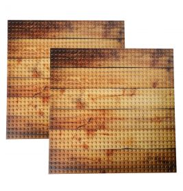 Open Bricks Platte 32x32 (2 Stück) wooden floor