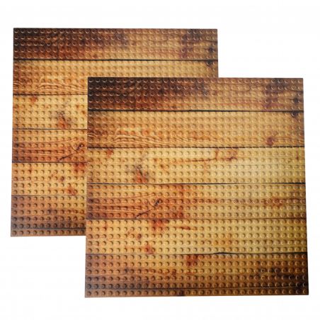 Open Bricks Platte 32x32 (2 Stück) wooden floor