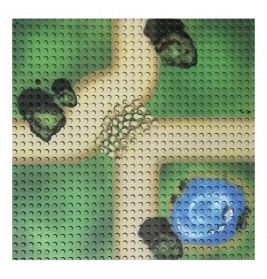 Open Bricks Platte 32x32 (2 Stück) farm lanes