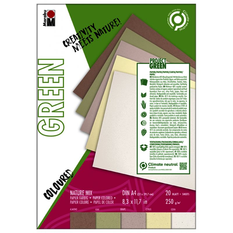 Marabu Green Nature Mix A4 Marabu Green Nature Mix A4