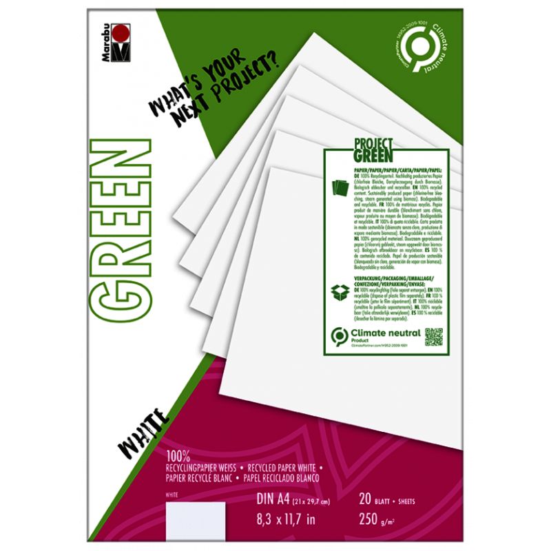 Marabu GREEN White A4 FSC Recycled Marabu GREEN White A4 FSC Recycled