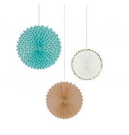 Deko-Fächer Set "Happy Eco B-Day" 3er