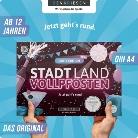 Stadt Land Vollpfosten - Party Edition - Jetzt geht` rund
