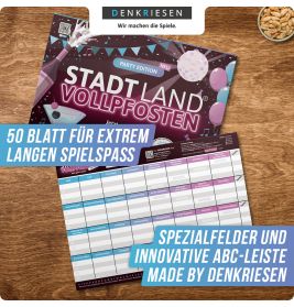 Stadt Land Vollpfosten - Party Edition - Jetzt geht` rund