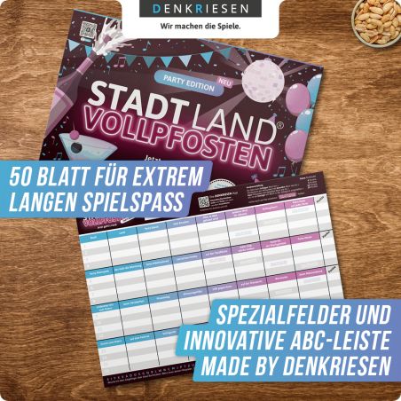Stadt Land Vollpfosten - Party Edition - Jetzt geht` rund