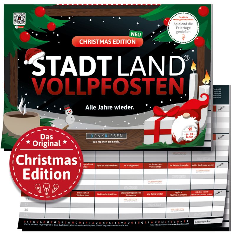 Stadt Land Vollpfosten - Weihnachts Edition - Alle Jahre wieder