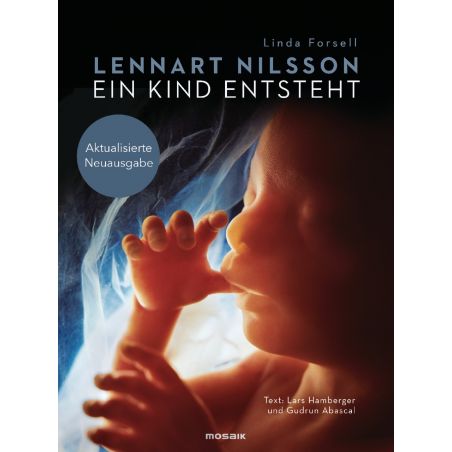 Buchcover mit einem Fötus im Mutterleib und dem Titel Ein Kind entsteht von Lennart Nilsson.