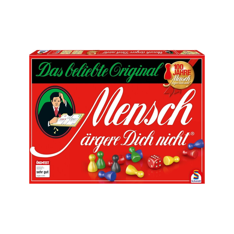 Schmidt Spiele Mensch ärgere dich nicht Jubiläums-Ausgabe mit Holzsteinen