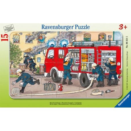 Ravensburger 63215  Rahmenpuzzle Mein Feuerwehrauto 15 Teile